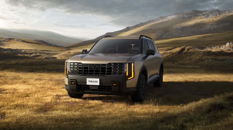 Новейший внедорожник Kia Telluride 2027 оценили в 41 тыс. долларов (3,25 млн рублей), он оказался&nbsp;дешевле Honda Pilot